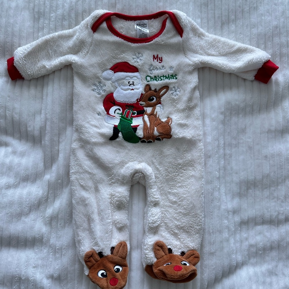 Festive Christmas Kids One Piece Pajama